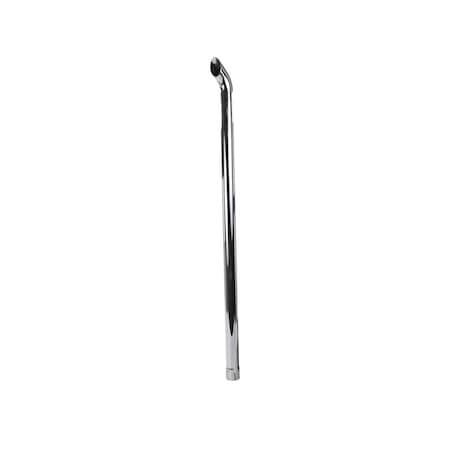 A & I Products Chrome Exhaust Stack, Curved 52.5" x7" x5.5" A-ZNL89020C